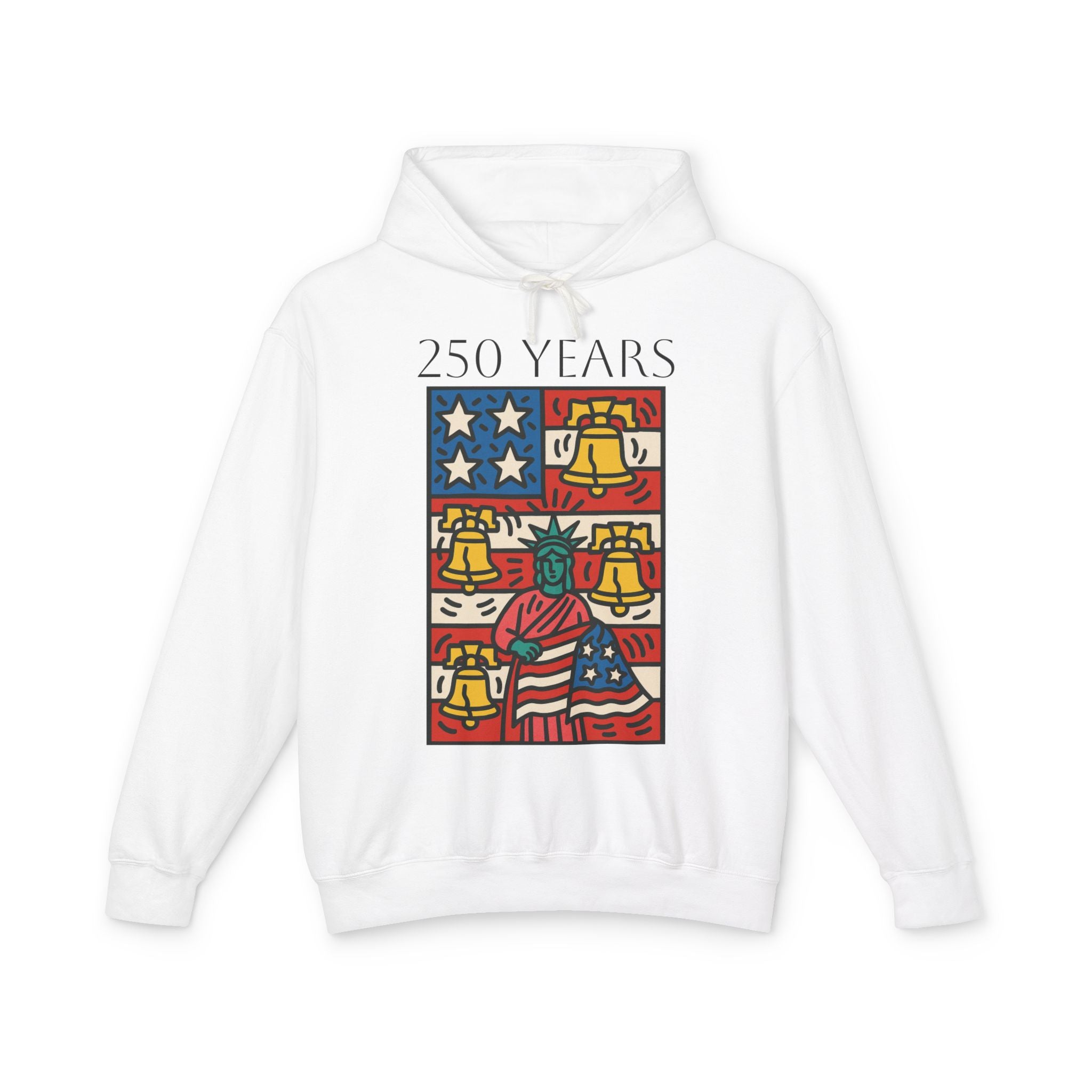 Lady Liberty 250 Unisex Lightweight Hooded Sweatshirt
