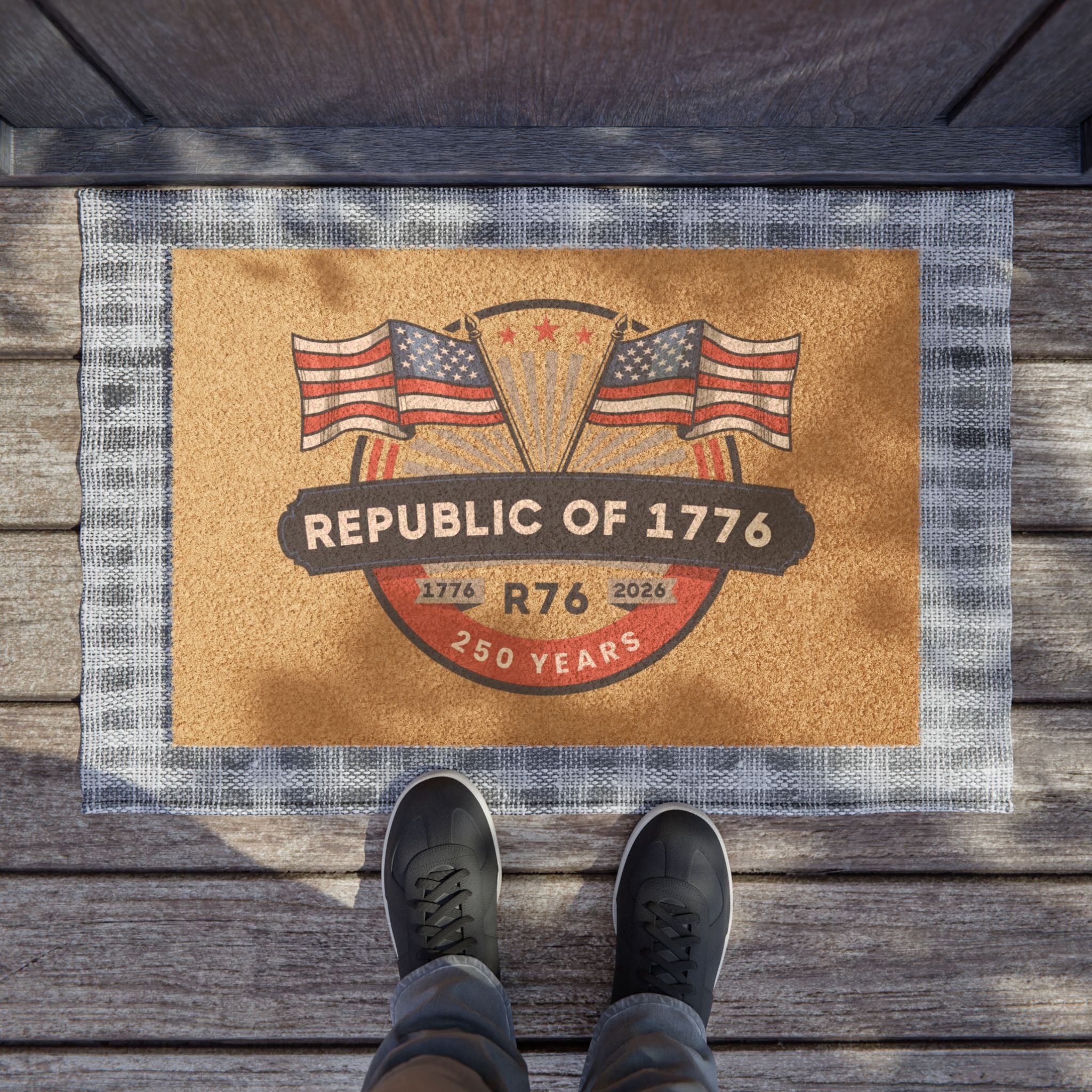 R76 Patriotic Doormat