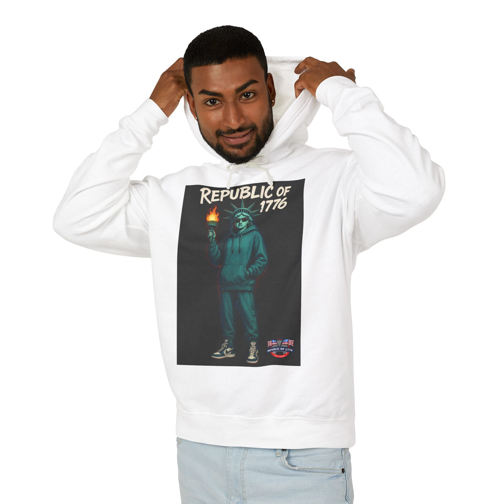 Lady Liberty Kicks Unisex Lightweight Hoodie