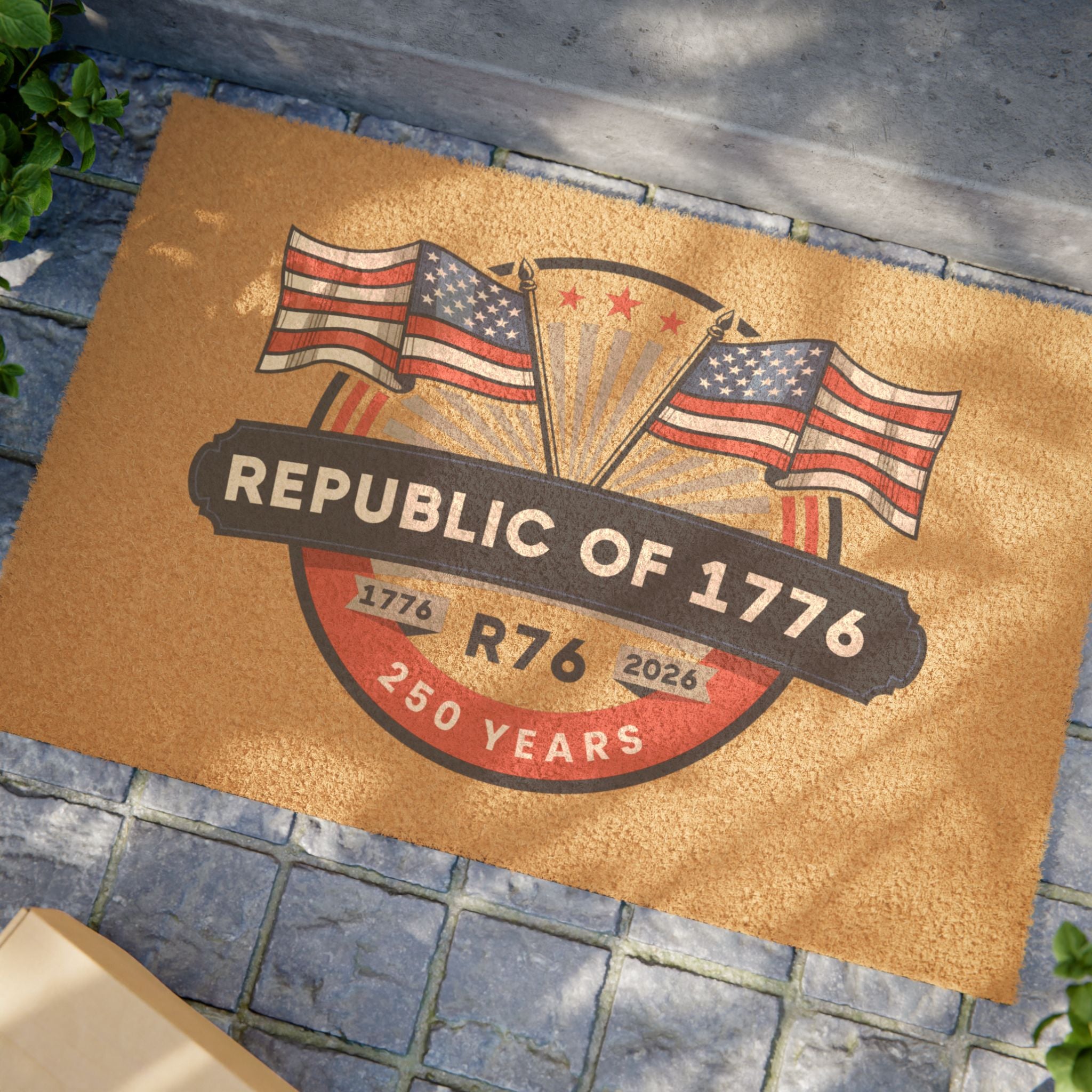 R76 Patriotic Doormat