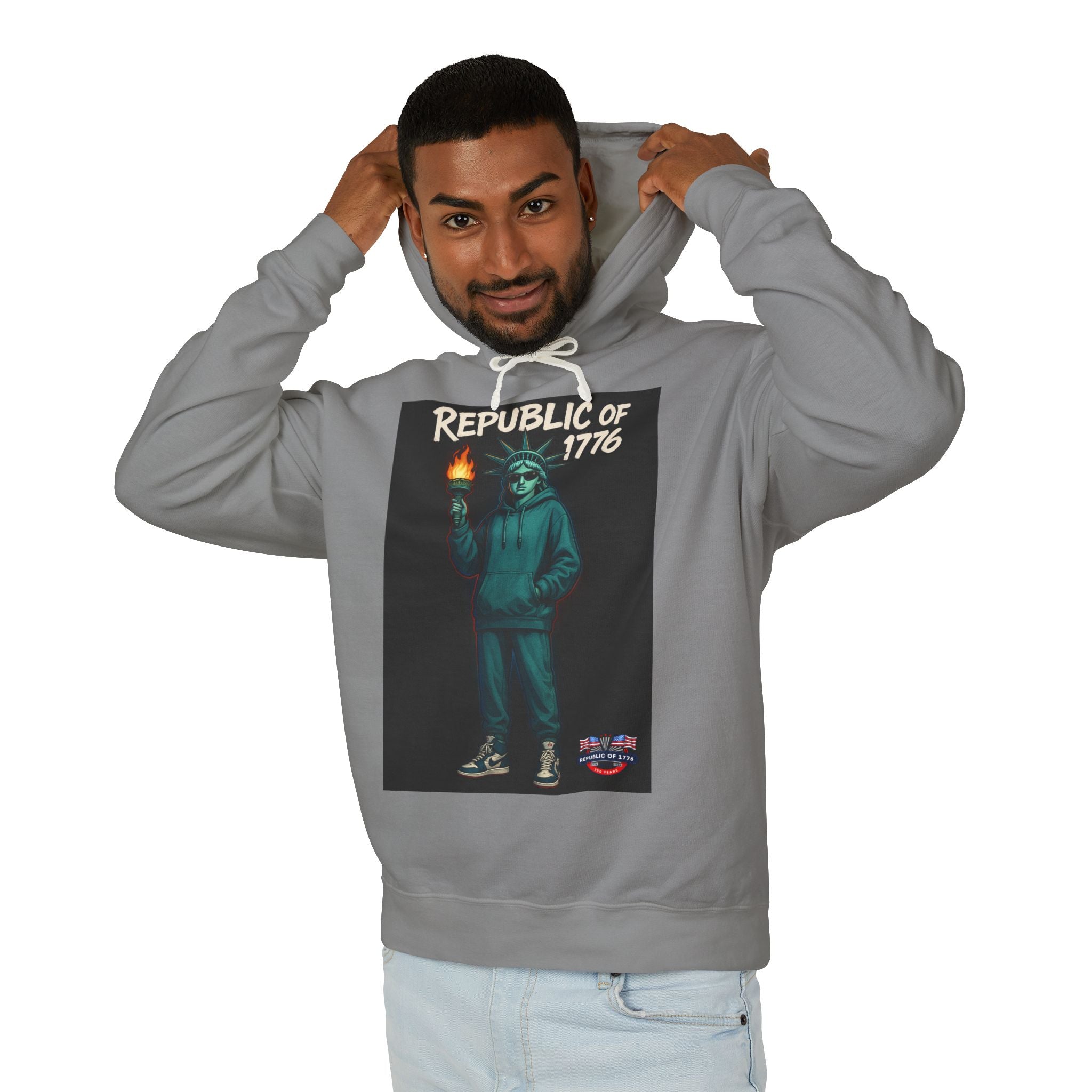 Lady Liberty Kicks Unisex Lightweight Hoodie