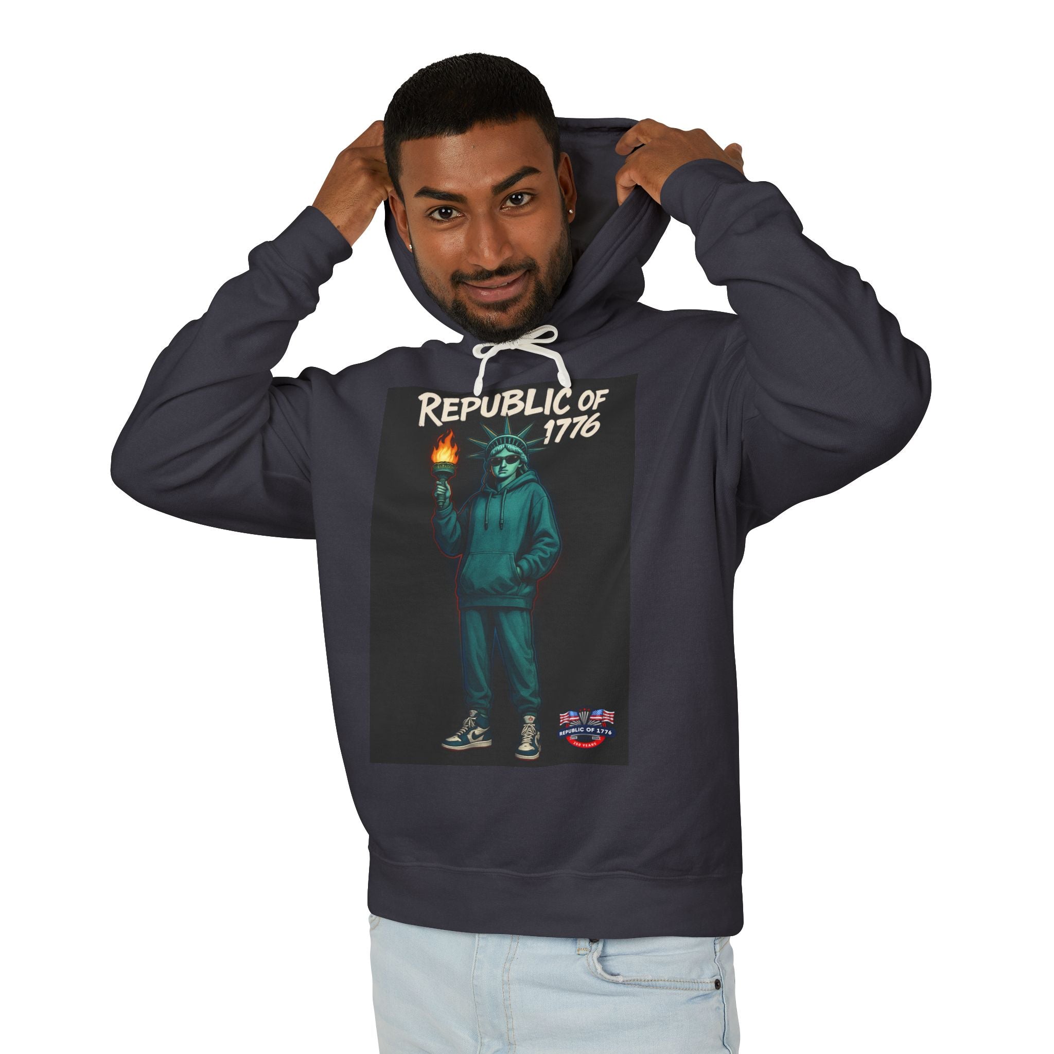 Lady Liberty Kicks Unisex Lightweight Hoodie