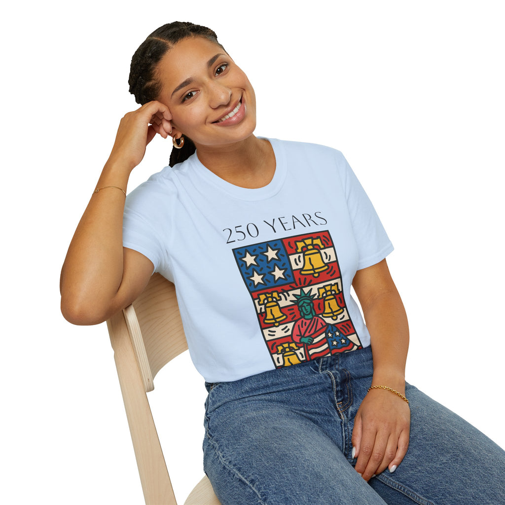 Lady Liberty 250 Unisex Softstyle T-Shirt