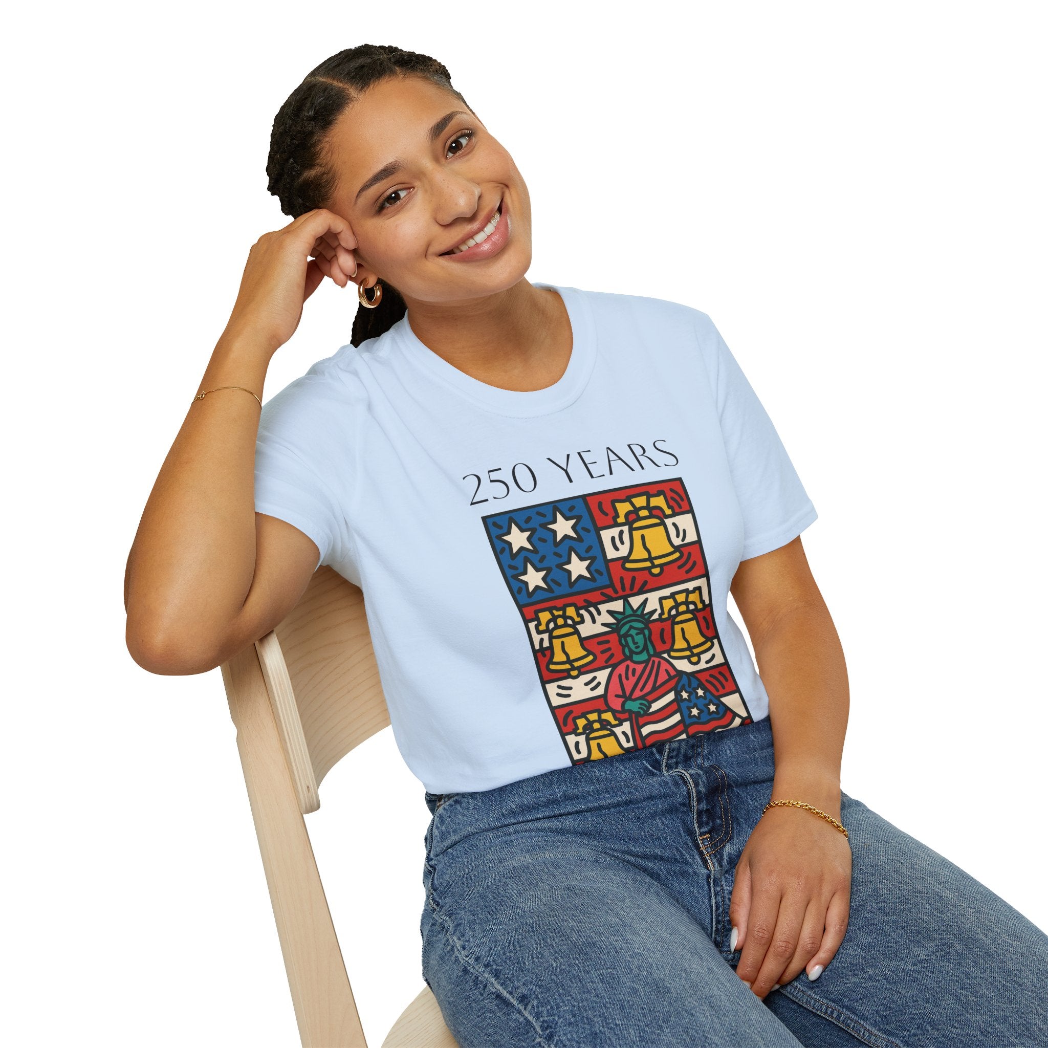 Lady Liberty 250 Unisex Softstyle T-Shirt