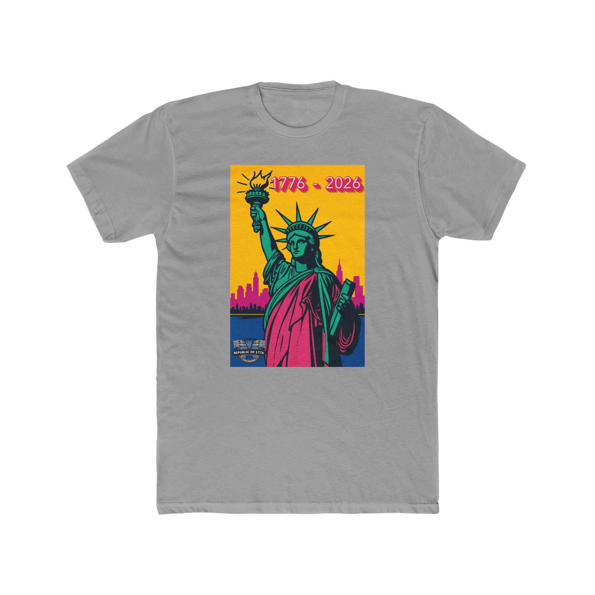 Lady Liberty Collection -Pink - Unisex Cotton Crew Shirt