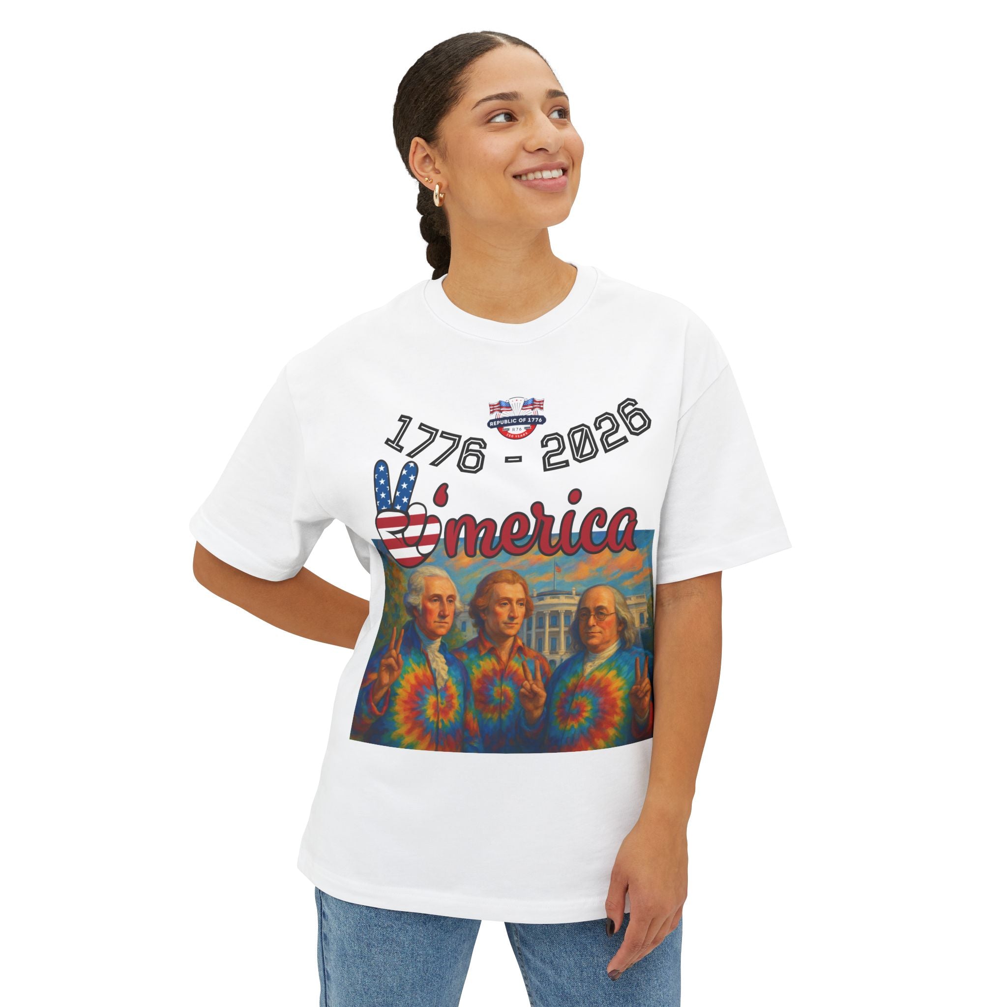 Founding Fathers Collection - Peace - Unisex Oversized Tee
