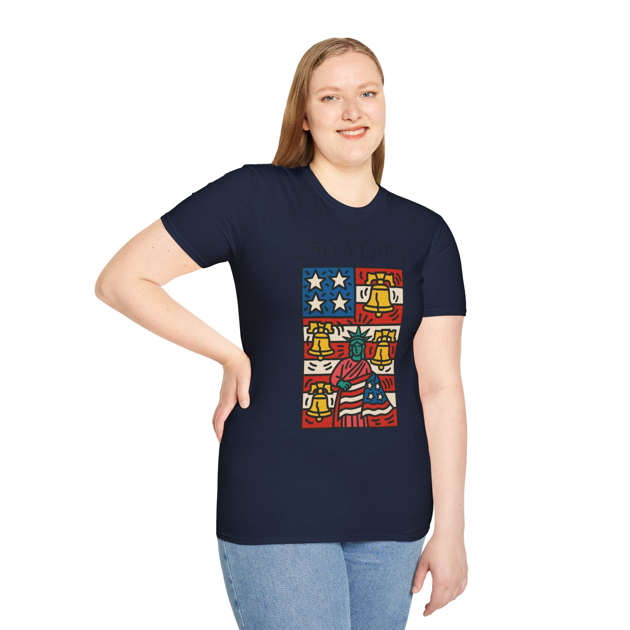 Lady Liberty 250 Unisex Softstyle T-Shirt
