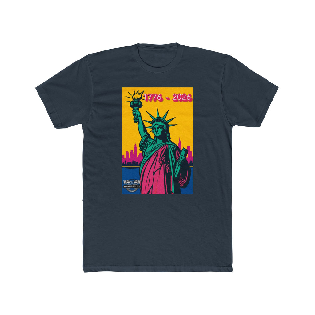 Lady Liberty Collection -Pink - Unisex Cotton Crew Shirt
