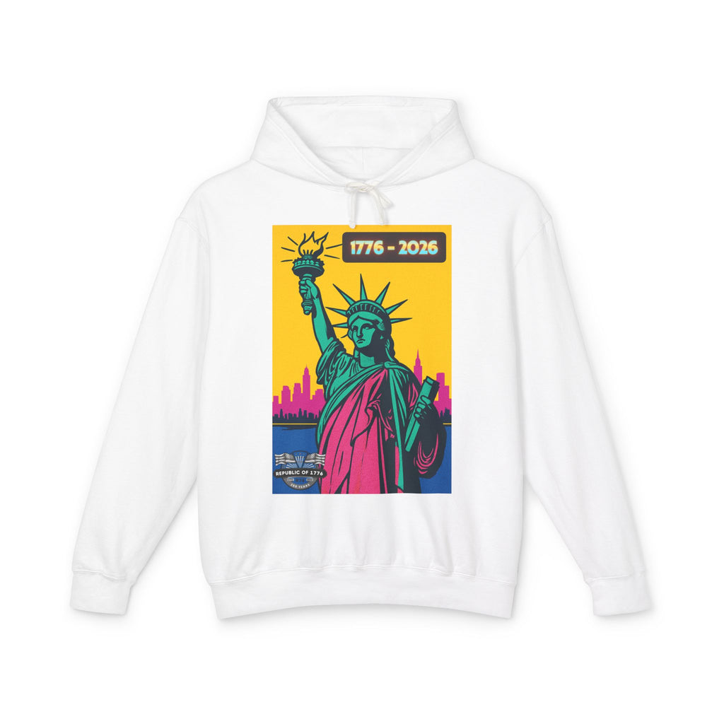 Lady Liberty NY ART Unisex Lightweight Hooded Sweatshirt
