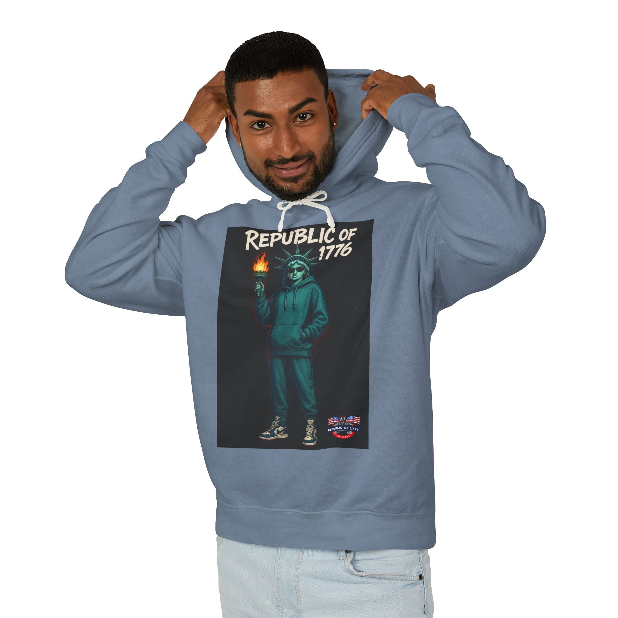 Lady Liberty Kicks Unisex Lightweight Hoodie