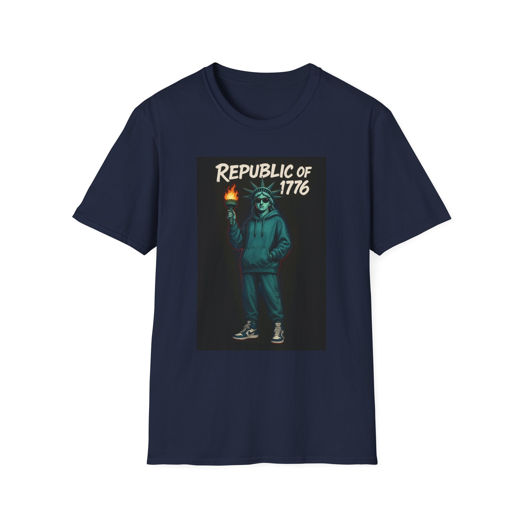 Lady Liberty Kicks Unisex Softstyle T-Shirt