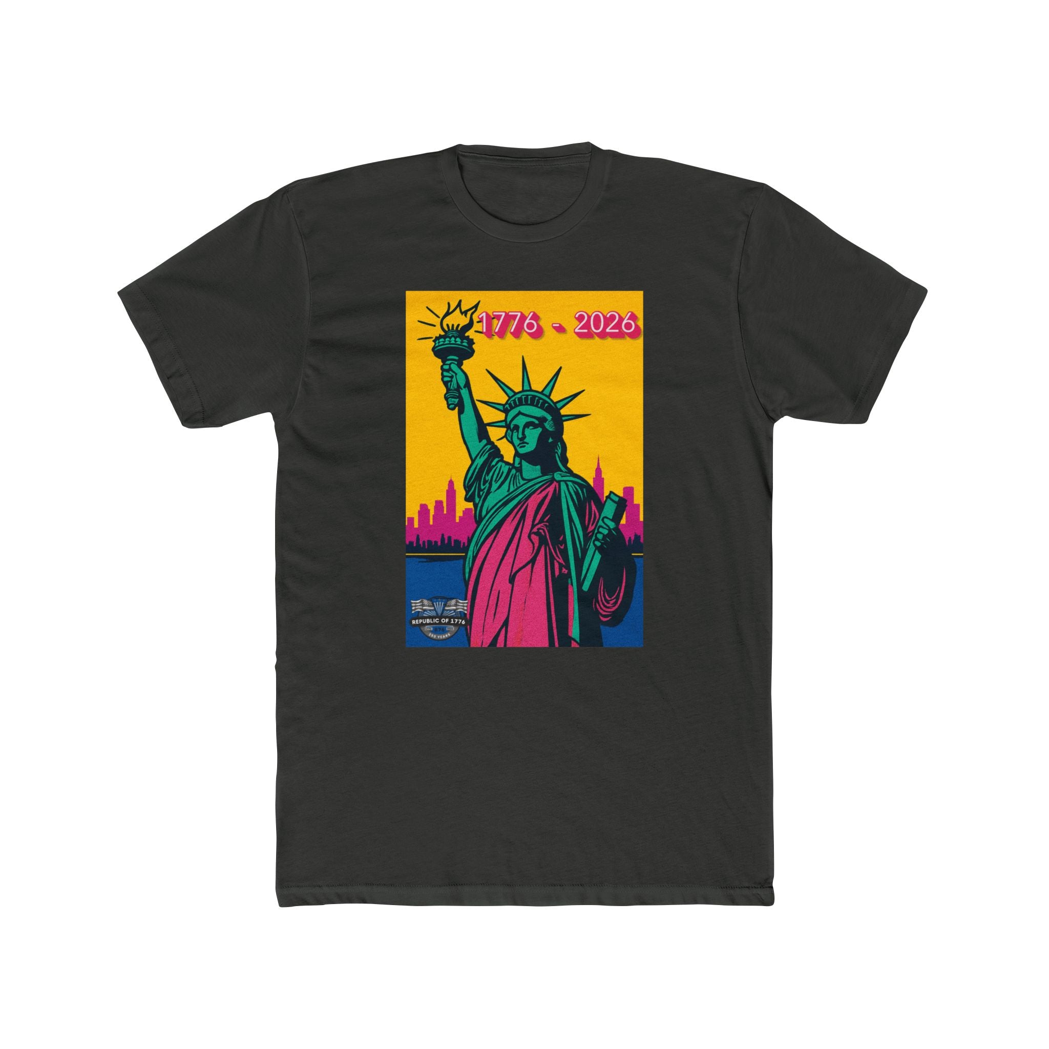 Lady Liberty Collection -Pink - Unisex Cotton Crew Shirt