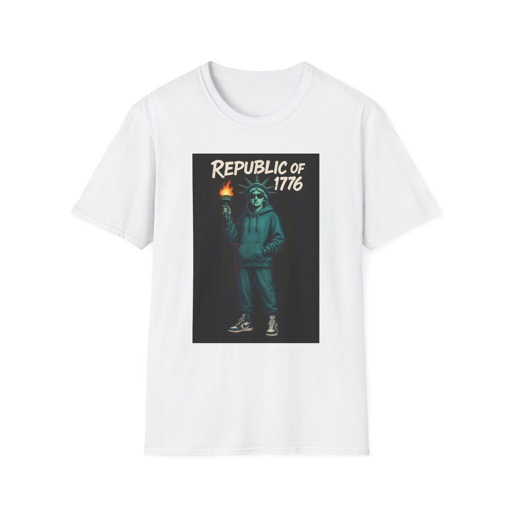 Lady Liberty Kicks Unisex Softstyle T-Shirt